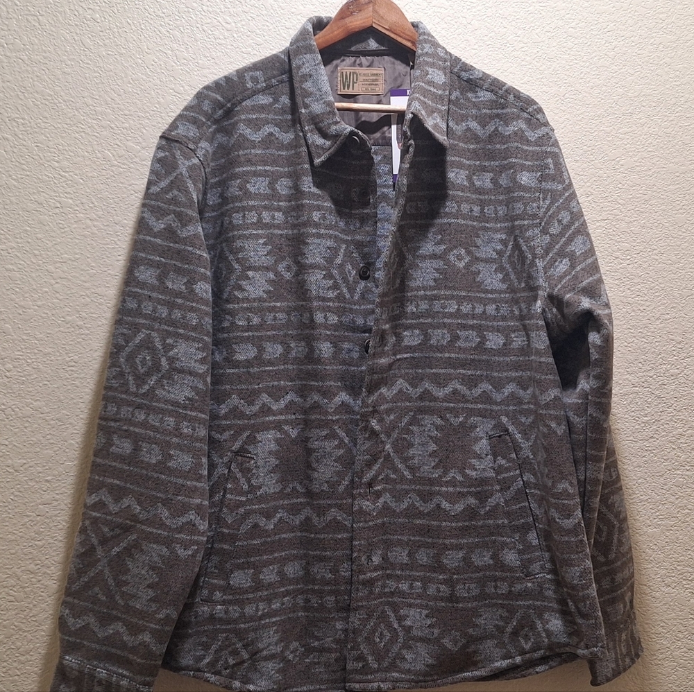 Weatherproof Men's Geometric Shacket